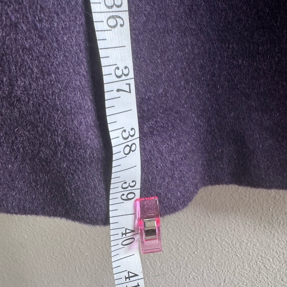 Ellen Tracy Wool Angora Plum Coat 20W - Picture 6 of 10